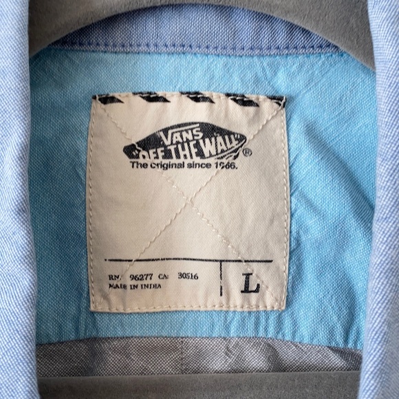 Vans color block short sleeve button up - Picture 1 of 2